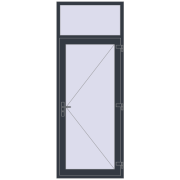 REHAU Brillant-Design 950x2500 мм ANTHRACITE_GREY_STRUKTURAL з двох сторін