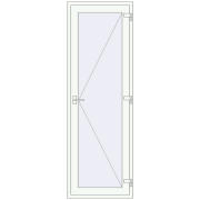 REHAU SYNEGO 800x2400 мм Білий (RAL 9016) з двох сторін