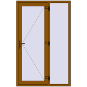 REHAU Euro-Design 60 1300x2050 мм GOLDEN OAK з двох сторін REHAU Euro-Design 60 1300x2050 мм GOLDEN OAK з двох сторін