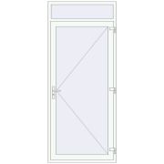 REHAU Euro-Design 60 1100x2600 мм Білий (RAL 9016) з двох сторін REHAU Euro-Design 60 1100x2600 мм Білий (RAL 9016) з двох сторін