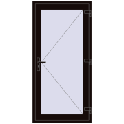REHAU Euro-Design 60 890x1900 мм BLACK_BROWN з двох сторін