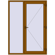 REHAU SYNEGO 1500x2100 мм GOLDEN OAK з двох сторін REHAU SYNEGO 1500x2100 мм GOLDEN OAK з двох сторін