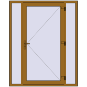 REHAU Euro-Design 60 1600x2000 мм LIGHT_OAK з двох сторін REHAU Euro-Design 60 1600x2000 мм LIGHT_OAK з двох сторін