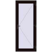 REHAU Euro-Design 60 900x2200 мм BLACK_BROWN з двох сторін