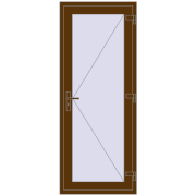 REHAU Euro-Design 60 800x2000 мм WALNUT з двох сторін