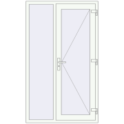 REHAU Brillant-Design 1160x1960 мм Білий (RAL 9016) з двох сторін REHAU Brillant-Design 1160x1960 мм Білий (RAL 9016) з двох сторін