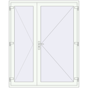 Вхідні двері 1700x2100 мм REHAU SYNEGO Вхідні двері 1700x2100 мм REHAU SYNEGO