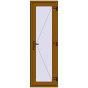 REHAU Euro-Design 60 700x2100 мм GOLDEN OAK з двох сторін