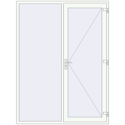 REHAU SYNEGO 1800x2400 мм Білий (RAL 9016) з двох сторін