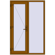 REHAU SYNEGO 1290x2000 мм GOLDEN OAK з двох сторін