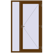 REHAU Brillant-Design 1200x2000 мм WALNUT з двох сторін
