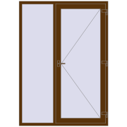 REHAU Brillant-Design 1500x2100 мм WALNUT з двох сторін