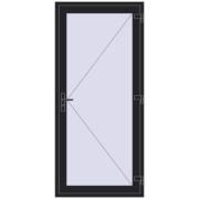 REHAU SYNEGO 1000x2200 мм BLACK_ULTI-MATT з двох сторін REHAU SYNEGO 1000x2200 мм BLACK_ULTI-MATT з двох сторін