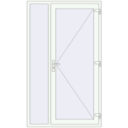 REHAU Brillant-Design 1300x2200 мм Білий (RAL 9016) з двох сторін