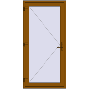 REHAU Euro-Design 60 980x2000 мм GOLDEN OAK з двох сторін