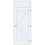 REHAU Euro-Design 60 950x2400 мм WALNUT ззовні REHAU Euro-Design 60 950x2400 мм WALNUT ззовні
