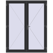 REHAU Euro-Design 60 1800x2280 мм ANTHRACITE_GREY_GLATT з двох сторін