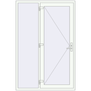 REHAU Euro-Design 60 1400x2100 мм Білий (RAL 9016) з двох сторін
