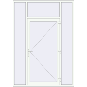 REHAU Euro-Design 60 1800x2500 мм Білий (RAL 9016) з двох сторін