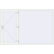 REHAU SYNEGO 3000x2000 мм Білий (RAL 9016) з двох сторін