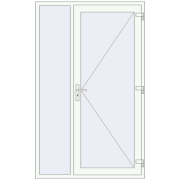 REHAU Euro-Design 60 1360x2200 мм Білий (RAL 9016) з двох сторін