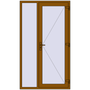 REHAU Euro-Design 60 1250x2200 мм GOLDEN OAK з двох сторін