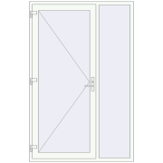 REHAU Euro-Design 60 1500x2300 мм Білий (RAL 9016) з двох сторін REHAU Euro-Design 60 1500x2300 мм Білий (RAL 9016) з двох сторін