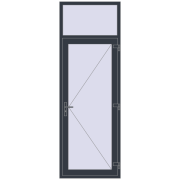 REHAU Brillant-Design 900x2600 мм ANTHRACITE_GREY_STRUKTURAL з двох сторін REHAU Brillant-Design 900x2600 мм ANTHRACITE_GREY_STRUKTURAL з двох сторін