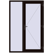 REHAU Brillant-Design 1400x2100 мм BLACK_BROWN з двох сторін