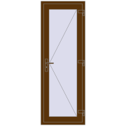REHAU Euro-Design 60 700x1950 мм WALNUT з двох сторін