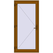 REHAU Euro-Design 60 1000x2100 мм GOLDEN OAK з двох сторін