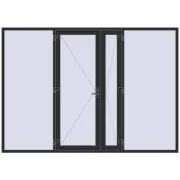 REHAU Euro-Design 60 3180x2250 мм ANTHRACITE_GREY_GLATT з двох сторін REHAU Euro-Design 60 3180x2250 мм ANTHRACITE_GREY_GLATT з двох сторін