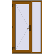 REHAU SYNEGO 1150x2030 мм GOLDEN OAK з двох сторін REHAU SYNEGO 1150x2030 мм GOLDEN OAK з двох сторін