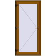 REHAU Euro-Design 60 950x2050 мм GOLDEN OAK з двох сторін
