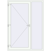 REHAU Euro-Design 60 1500x2100 мм Білий (RAL 9016) з двох сторін REHAU Euro-Design 60 1500x2100 мм Білий (RAL 9016) з двох сторін