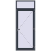 REHAU Brillant-Design 950x2400 мм ANTHRACITE_GREY_STRUKTURAL з двох сторін REHAU Brillant-Design 950x2400 мм ANTHRACITE_GREY_STRUKTURAL з двох сторін