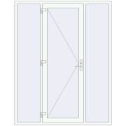 REHAU SYNEGO 1800x2300 мм Білий (RAL 9016) з двох сторін
