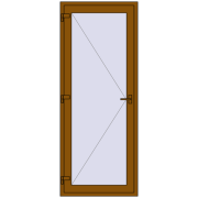REHAU Euro-Design 60 910x2280 мм GOLDEN OAK з двох сторін