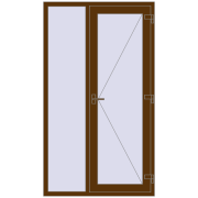 REHAU Brillant-Design 1200x2100 мм WALNUT з двох сторін