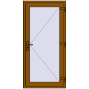 REHAU Euro-Design 60 870x1900 мм GOLDEN OAK з двох сторін