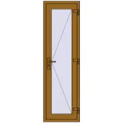 REHAU Euro-Design 60 600x2000 мм LIGHT_OAK з двох сторін