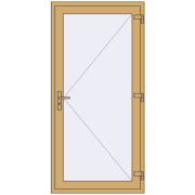 Altest 1000x2050 мм RAL 1002 Sand yellow з двох сторін