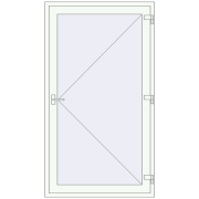 Altest 1200x2100 мм RAL 9016 Traffic white з двох сторін