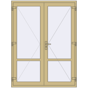Altest 1550x2050 мм RAL 1000 Green beige з двох сторін