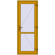 Altest 800x2100 мм RAL 1005 Honey yellow з двох сторін
