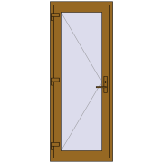 REHAU Т94/60 760x1940 мм LIGHT_OAK з двох сторін REHAU Т94/60 760x1940 мм LIGHT_OAK з двох сторін