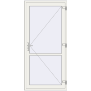 REHAU Т94/60 1050x2200 мм Білий (RAL 9016) з двох сторін