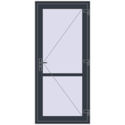 REHAU Т94/60 920x2050 мм ANTHRACITE_GREY_STRUKTURAL з двох сторін