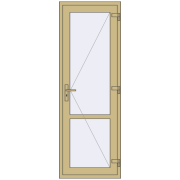 Внутрішні двері 750x2150 мм Altest RAL 1000 Green beige з двох сторін