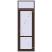 Внутрішні двері 800x2400 мм Altest RAL 8017 Chocolate brown з двох сторін